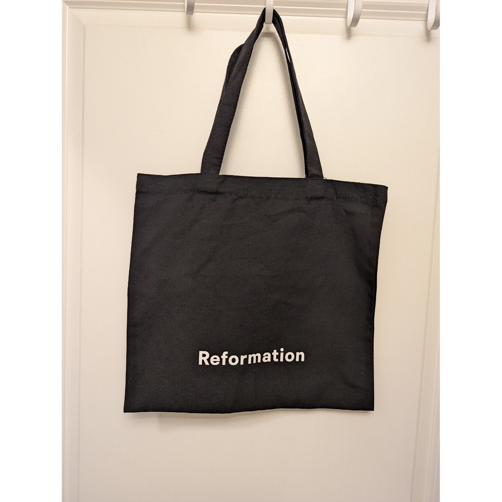 Reformation Logo Canvas Tote Bag Reusable Shopping Shoulder Bag Travel Casual